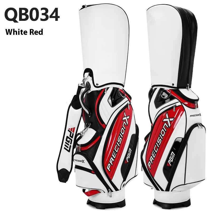 PGM QB034 golf bag, premium, leather bag, for 14 clubs