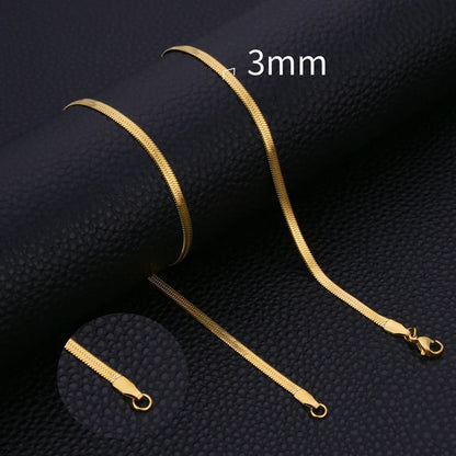 HIYEE Snake chain necklace, unisex design, available in different variations