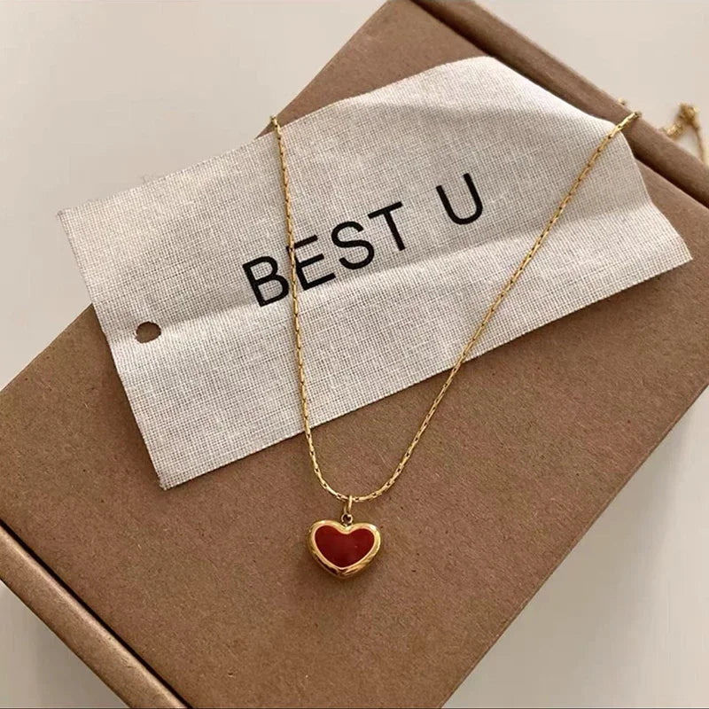 Heart pendant necklace for women