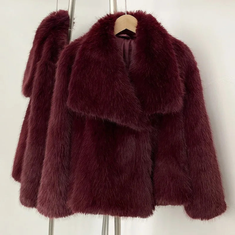 Tuularose naisten turkistakki, lyhyt bomber-malli, lämmin talvitakki