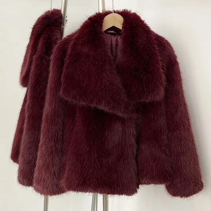 Tuularose naisten turkistakki, lyhyt bomber-malli, lämmin talvitakki