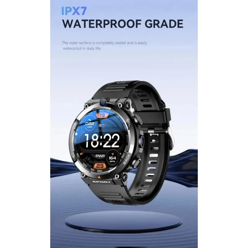 H10 4G LTE Smartwatch for Men, High-Tech, Dual Camera and Video Calls