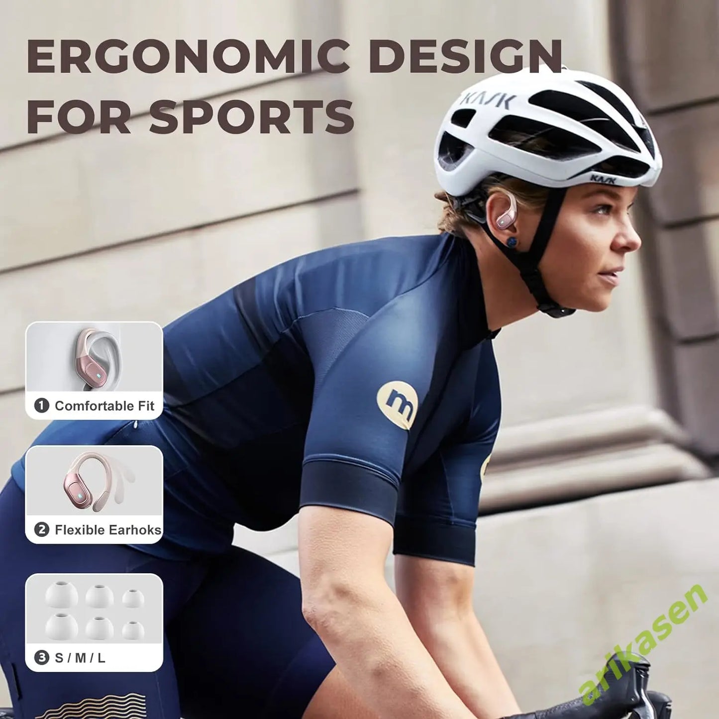 Bluetooth 5.3 Urheilukuulokkeet IP7 Vedenkestävä - ENC Kohinanvaimennus LED-näytöllä