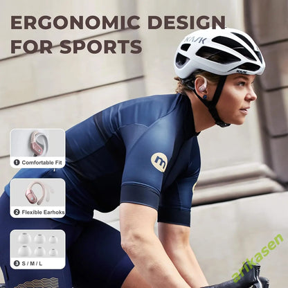 Bluetooth 5.3 Urheilukuulokkeet IP7 Vedenkestävä - ENC Kohinanvaimennus LED-näytöllä