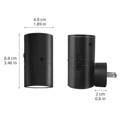 LED-yövalo Pistokkeella - Säädettävä Kirkkaus Anturilla Käytävään & Makuuhuoneeseen