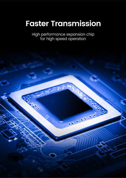 Elough USB 2.0 Hub 4/7 Porttia - Nopea Moniliitäntäinen Jakaja Kytkimellä