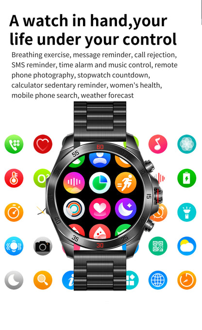 EIGIIS NX1 Pro smartwatch 1"43 AMOLED display, over 100 watch faces, diverse sports modes