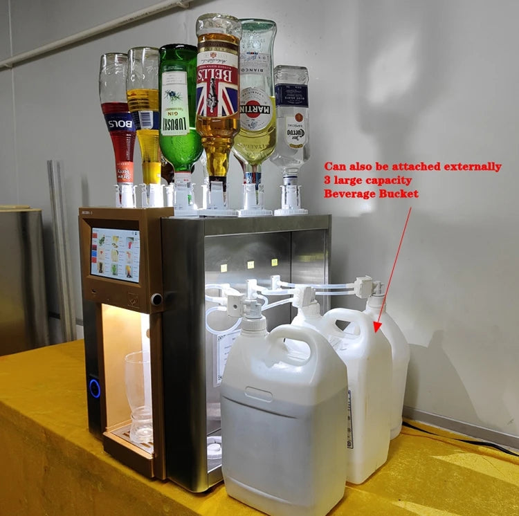 Smart cocktail machine, automatic bartender robot for restaurants and bars