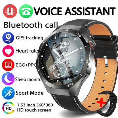 GT5 Pro GPS Smartwatch with AMOLED display, NFC payment function, health tracking
