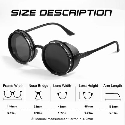 ND1-9 Adjustable sunglasses, handmade quality, manual dimming mechanism