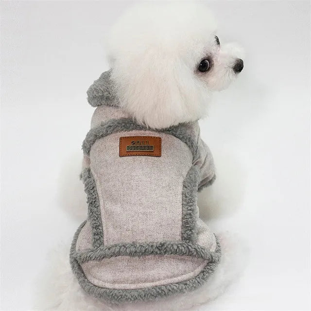 Dog winter coat, thick and warm material, for small and medium-sized dogs