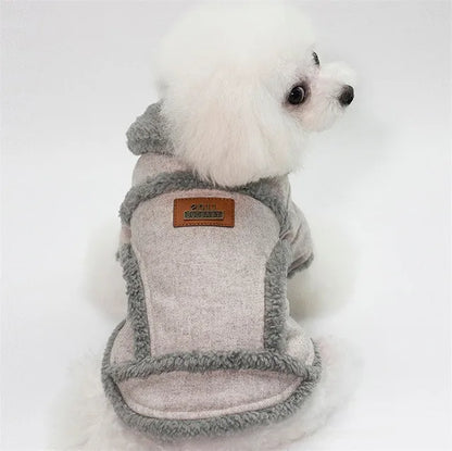 Dog winter coat, thick and warm material, for small and medium-sized dogs