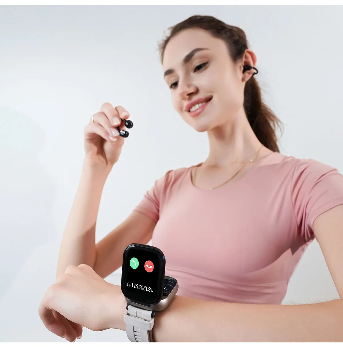 2-in-1 Smartwatch with wireless headphones, calls, health modes, sports modes, New 2025