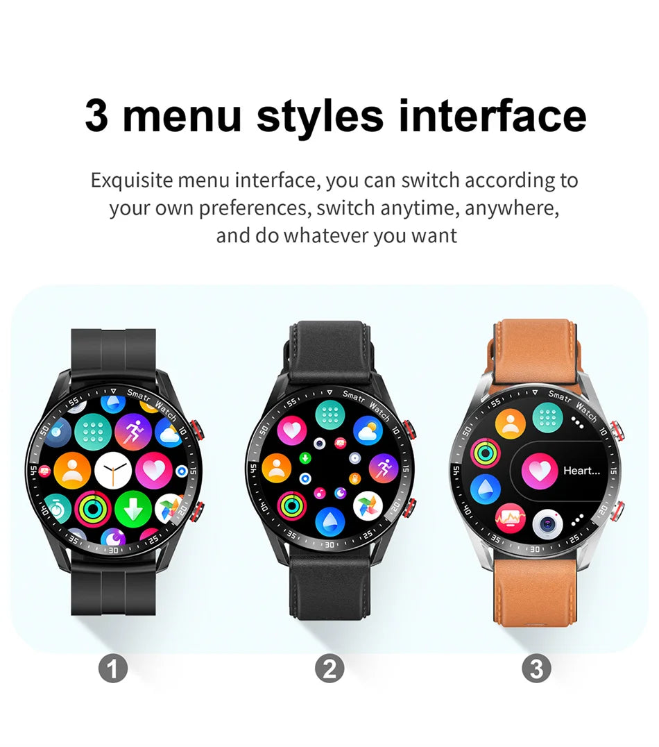 Premium Smartwatch, Bluetooth calls, versatile health tracking, fitness tracking, business design
