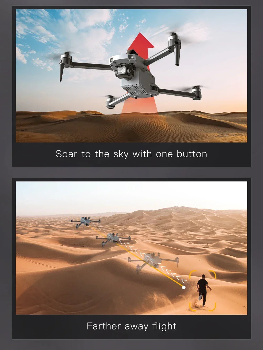 Cole Professional K11 Turbo Drone - 8K HD Kaksoiskamera, Älykäs Esteiden Tunnistus & Airdrop