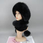Women's genuine fox fur hat, different shades