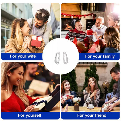 925 Hopea tähtirengas korvakorut zirkoniakivillä