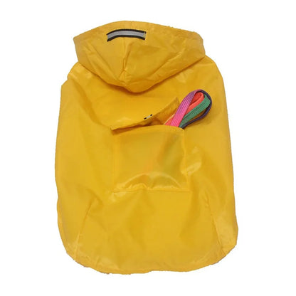 Dog raincoat, waterproof hoodie with reflective stripes, all sizes available