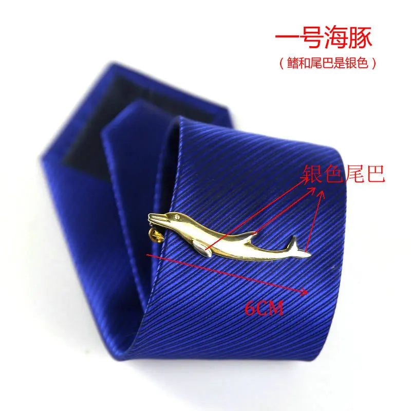 Men's classic tie clip, various motifs