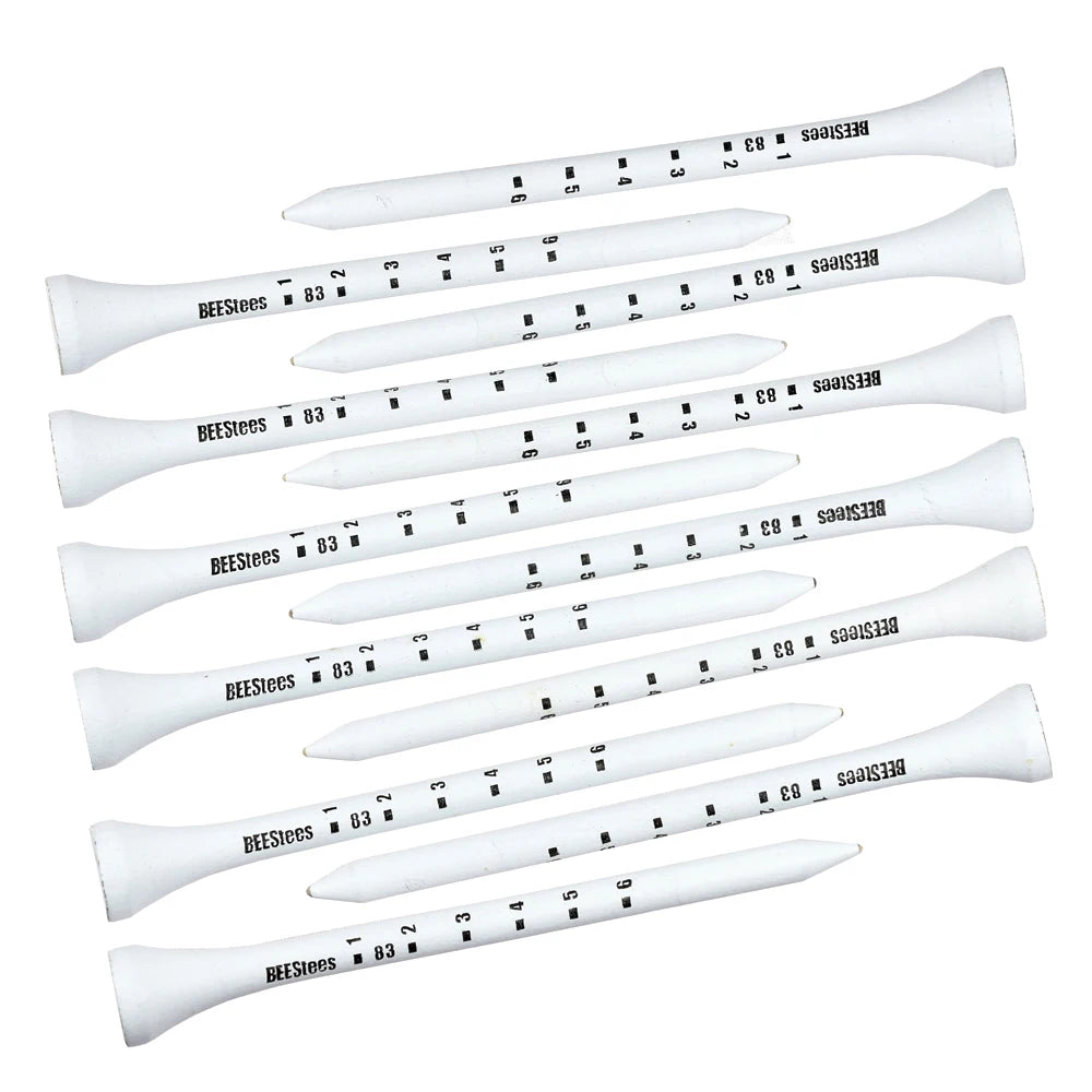 Wooden golf tees, 50 pcs, with elevation marks