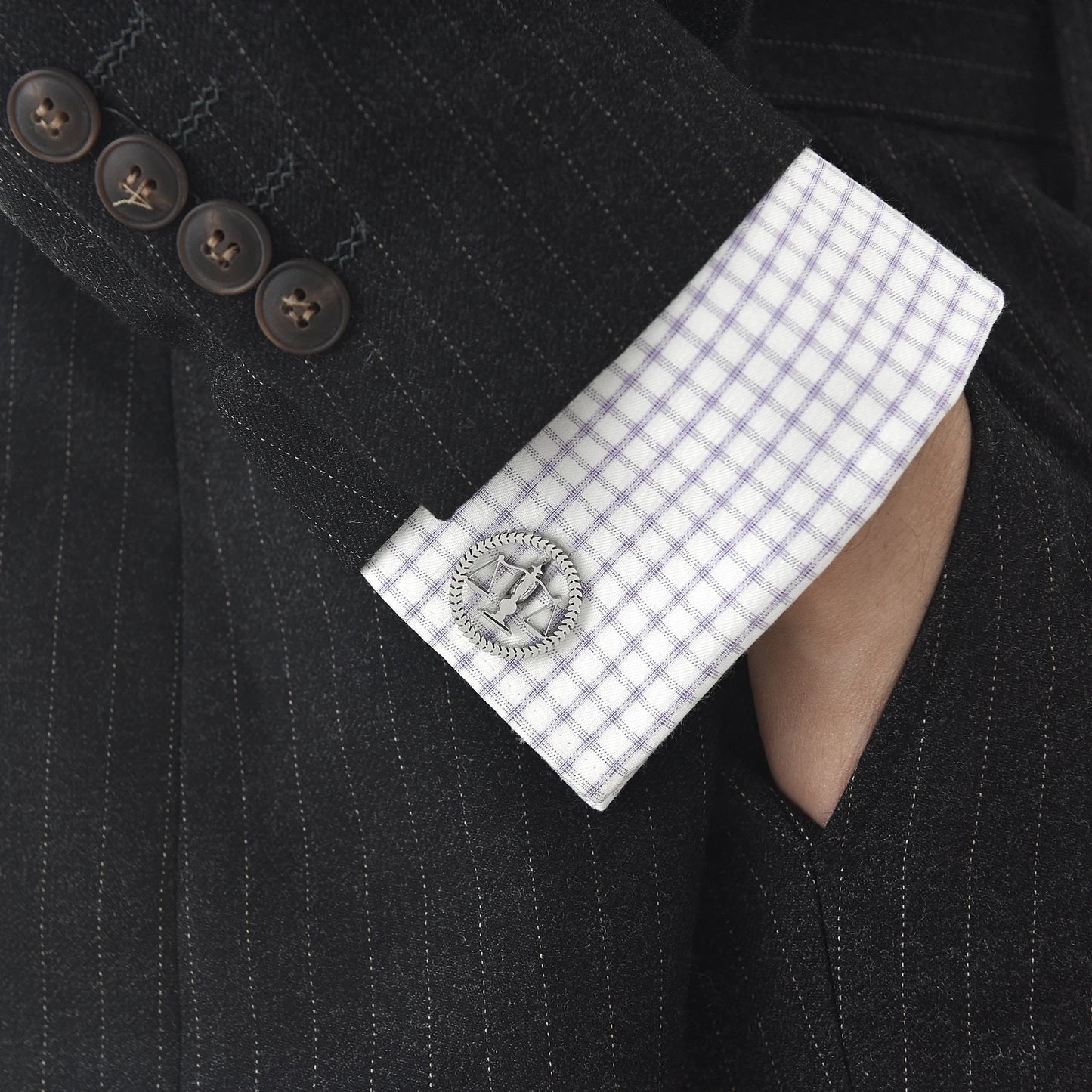 Men's Lawyer Tie Clip, Scales of Justice