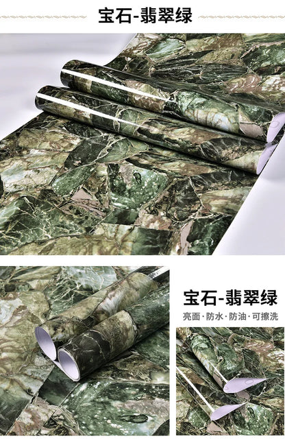 Marble patterned self-adhesive wallpaper, available in many different variations