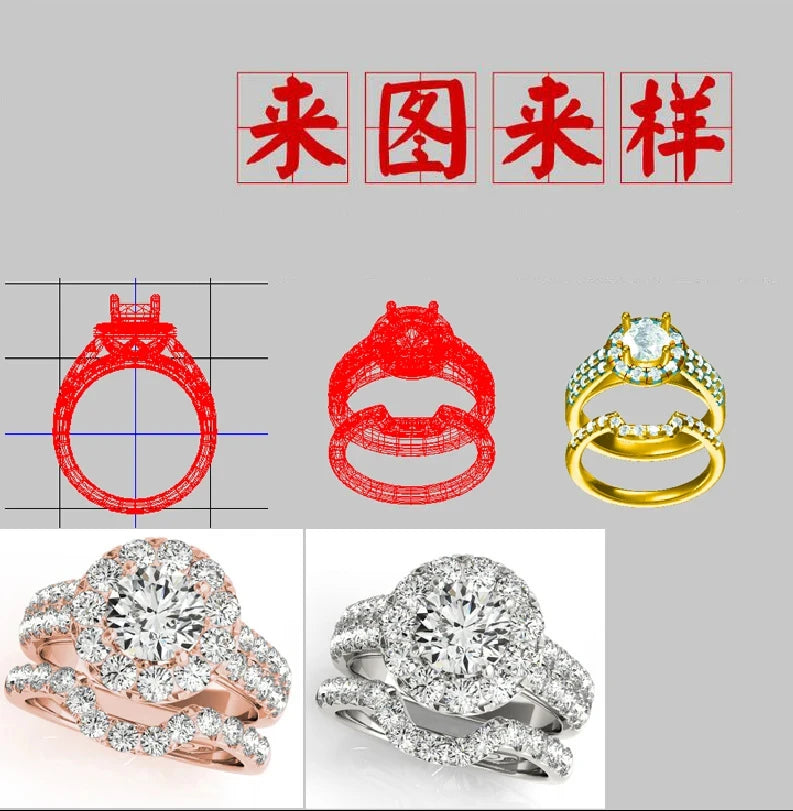 COSFIX Moissanite nappikorvakorut naisille