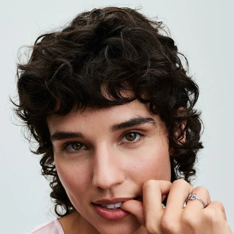 925 Hopeinen tähdenlento sormus, säädettävä, saatavana eri variaatioita