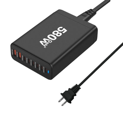 GAN charging station, powerful fast charger 580W