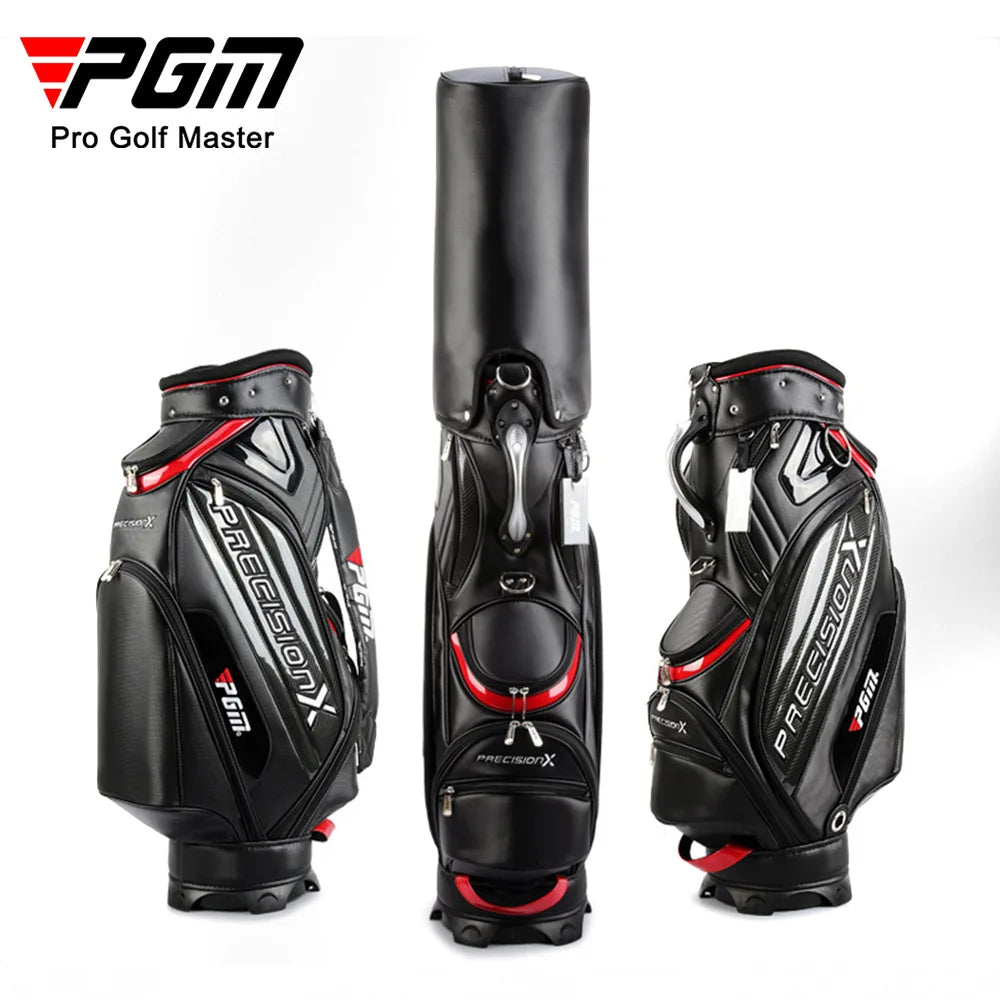 PGM QB034 golf bag, premium, leather bag, for 14 clubs