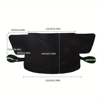 Premium Auton Lumipeite 2024 – Paksuunnettu Tuulilasin Suoja Pakkaselle & Lumelle – Talvisuoja