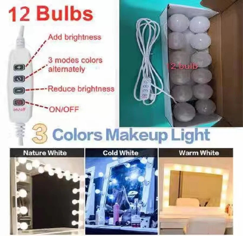 Professional LED light bulbs for makeup mirrors