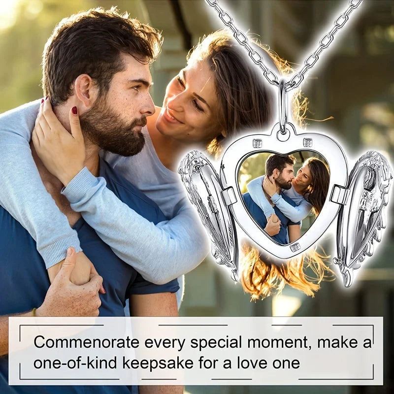 Enkelinsiipi riipuskoru kuvalla