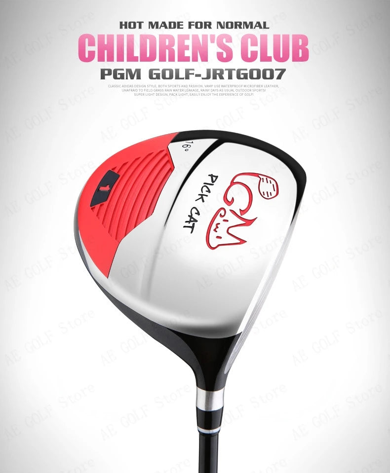 PGM Kids Golf Club Set for ages 3-12, practice set for boys and girls