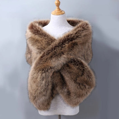 Women's luxury fur scarf