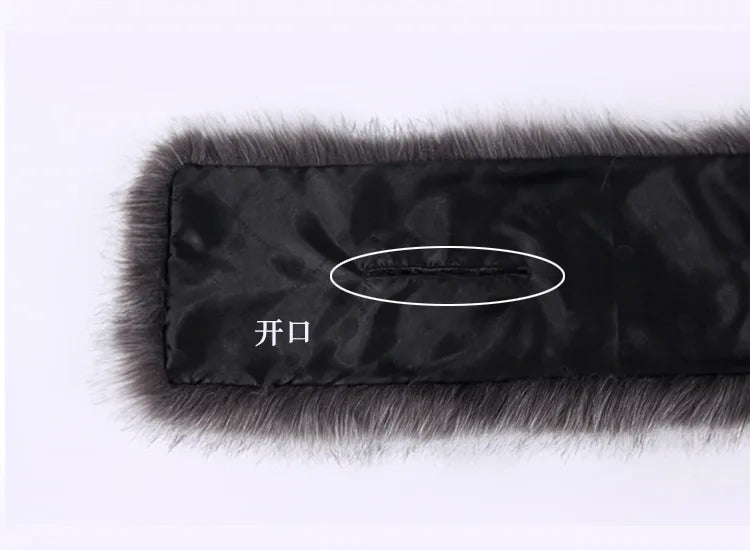 Women's luxury fur scarf