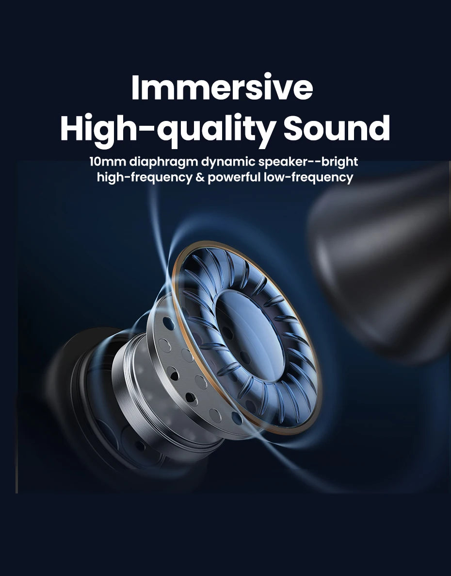 UGREEN USB-C Headphones with Microphone - HiFi Stereo In-Ear Headphones with 3.5mm Jack