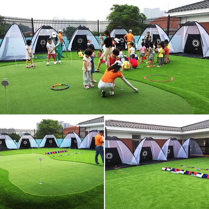 PGM golf practice tent, foldable, for indoor and outdoor use