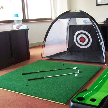 PGM golf practice tent, foldable, for indoor and outdoor use