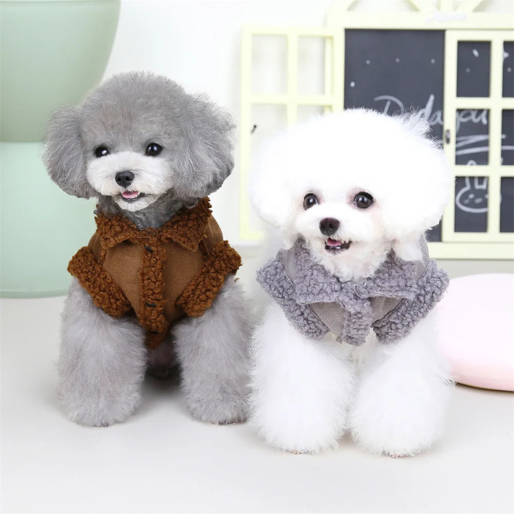 Dog winter coat, thick and warm material, for small and medium-sized dogs