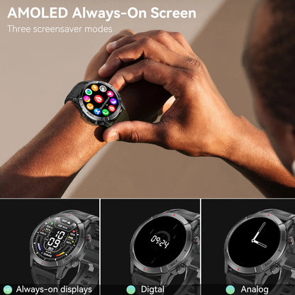 EIGIIS NX1 Pro smartwatch 1"43 AMOLED display, over 100 watch faces, diverse sports modes