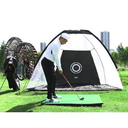 PGM golf practice tent, foldable, for indoor and outdoor use
