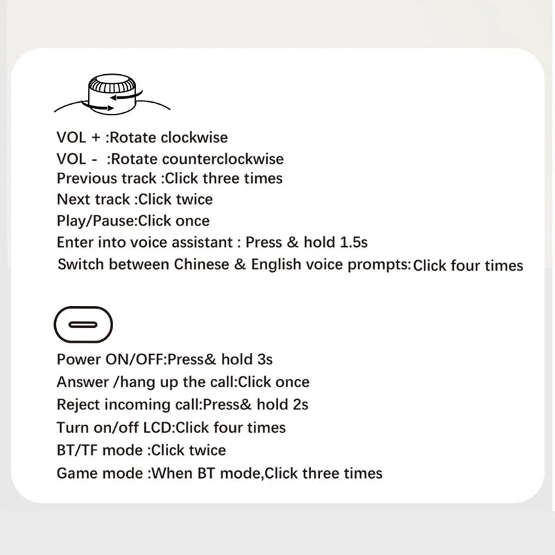 Premium wireless headphones with RGB display, memory card reader