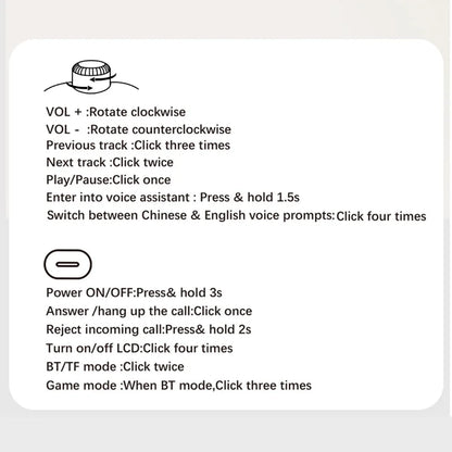 Premium wireless headphones with RGB display, memory card reader