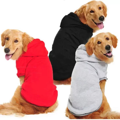 Dog winter hoodie, sporty and warm, for small, medium and large dogs