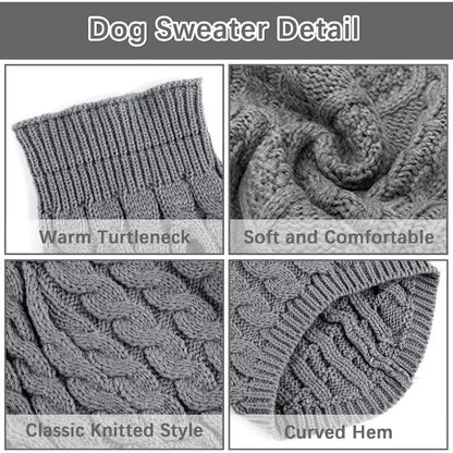 Dog sweater, stylish and warm winter sweater for your pet