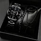 Stylish men's watch and jewelry set, just the watch or the whole package
