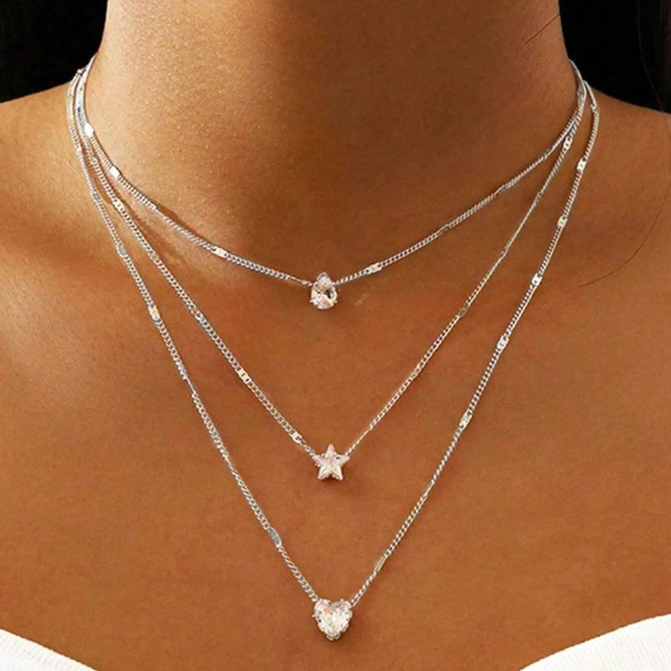 Heart Pendant Choker Necklace, Y2K, Trendy New Arrival