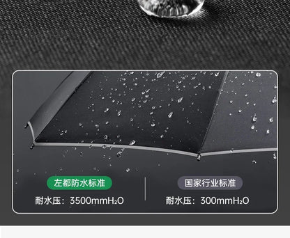 Kannettava Täysautomaattinen Sateenvarjo Rengassolkella - Pikalukkosäilytys, UV-Suojaus - Sininen