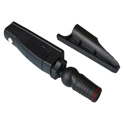 Adjustable golf putter laser aiming aid for putting line correction